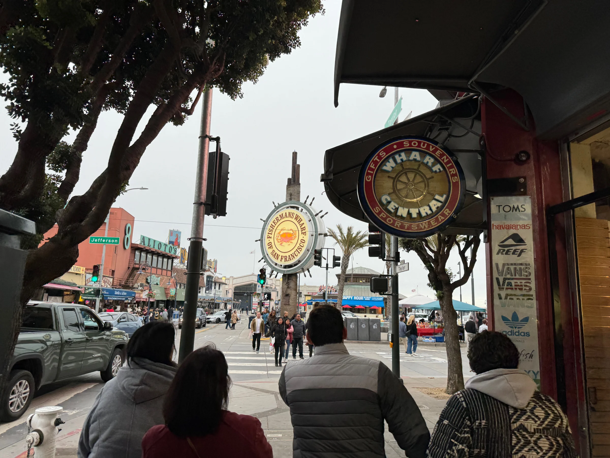 The Fisherman’s Wharf sign.