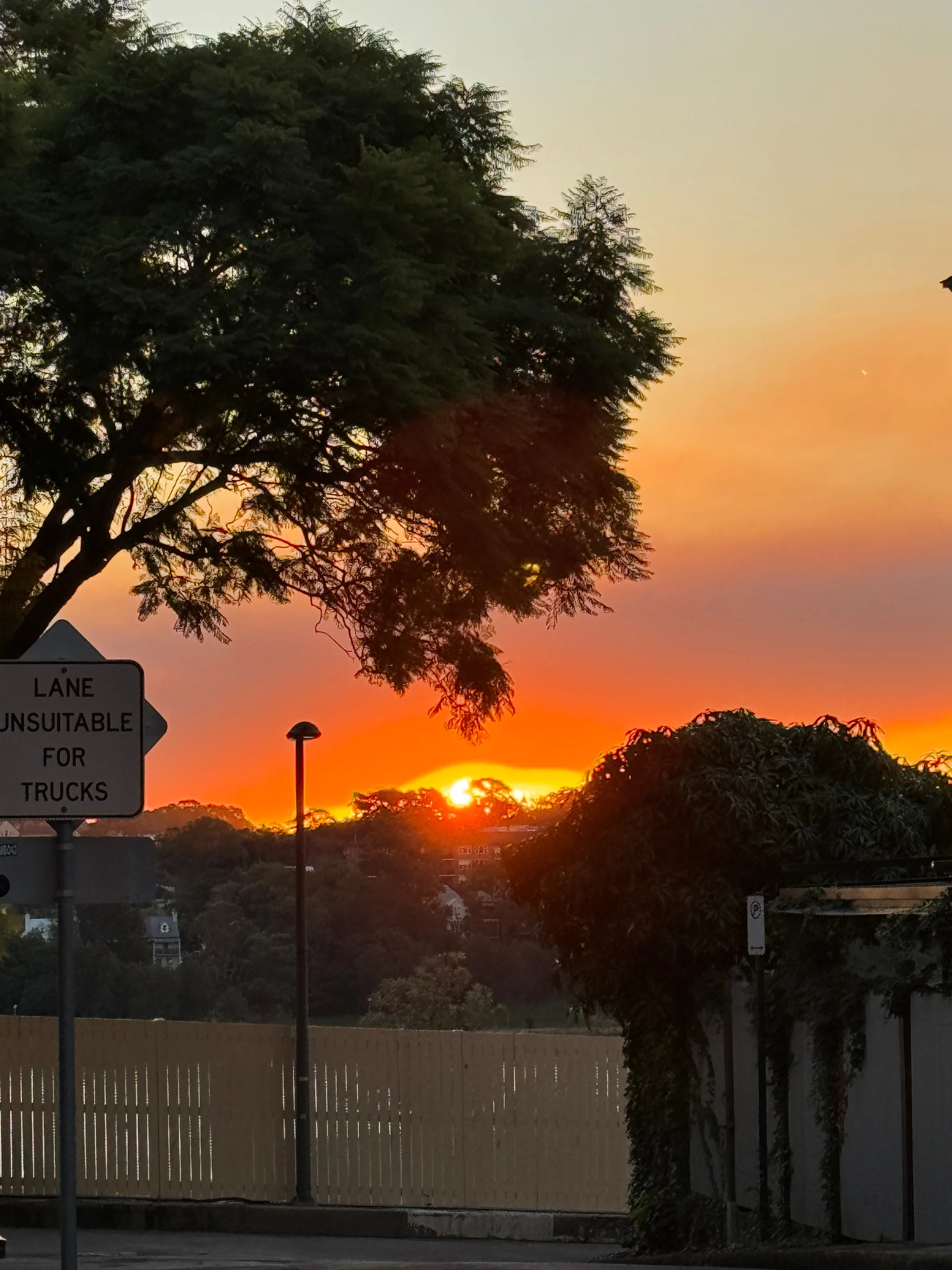 Sunset near the hotel.