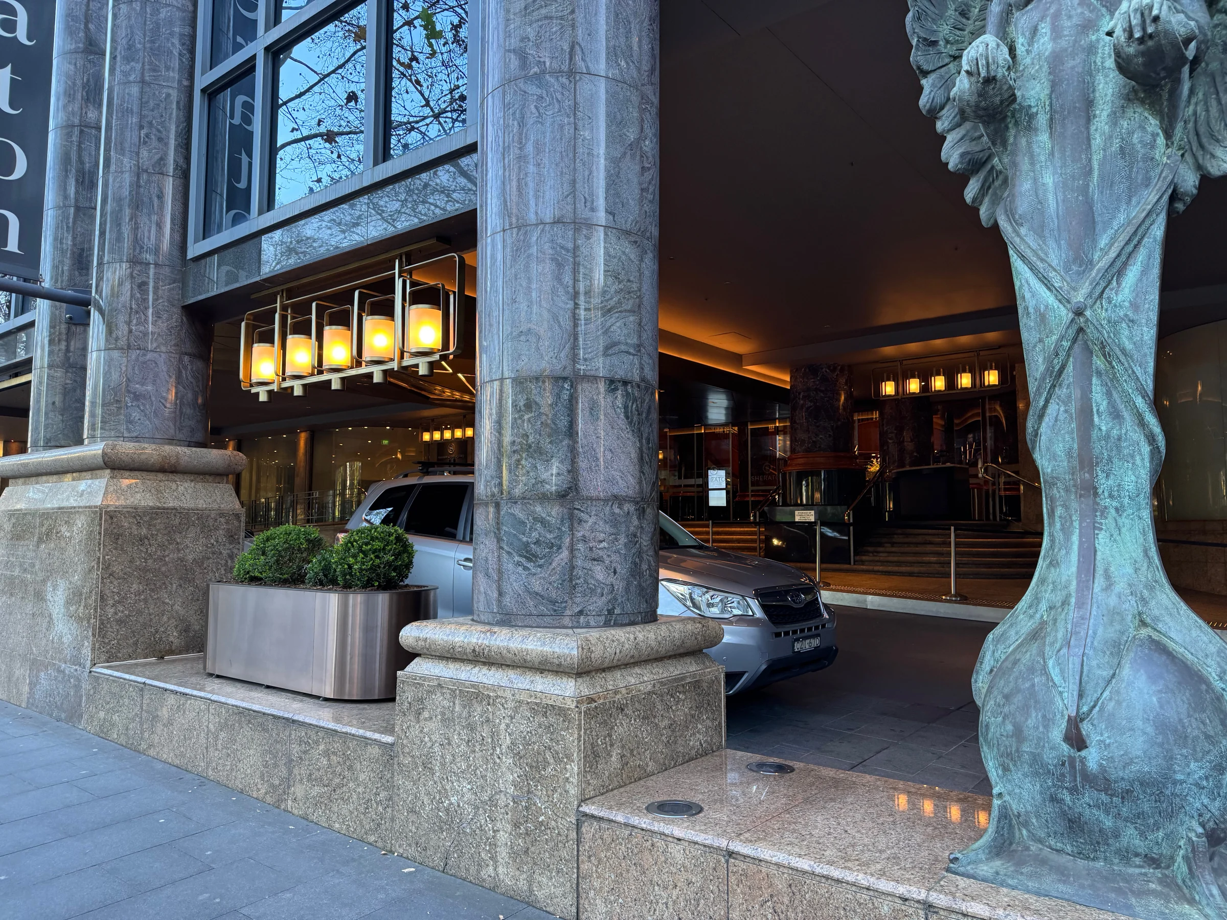 The Elizabeth Street entrance.