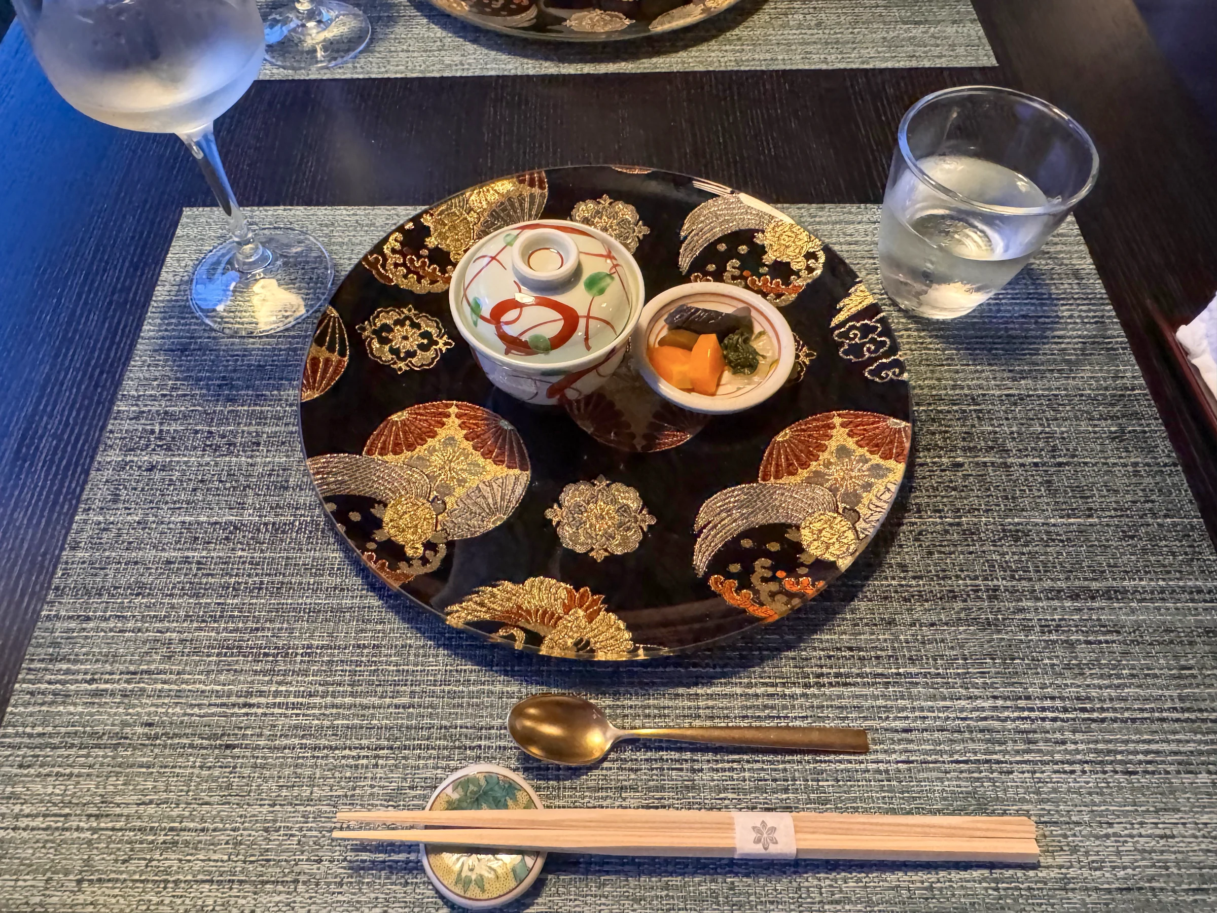 Suiyou's Tokika course, starting with Tsukigase tea porridge.