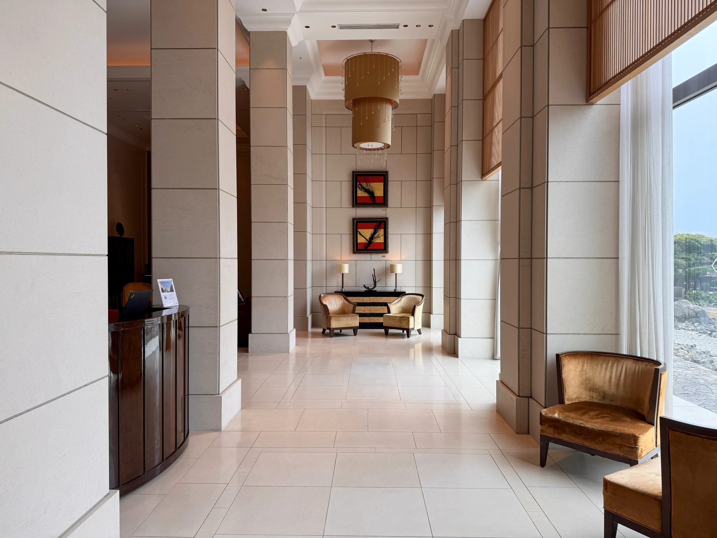 Natural light in the 12th-floor corridor.