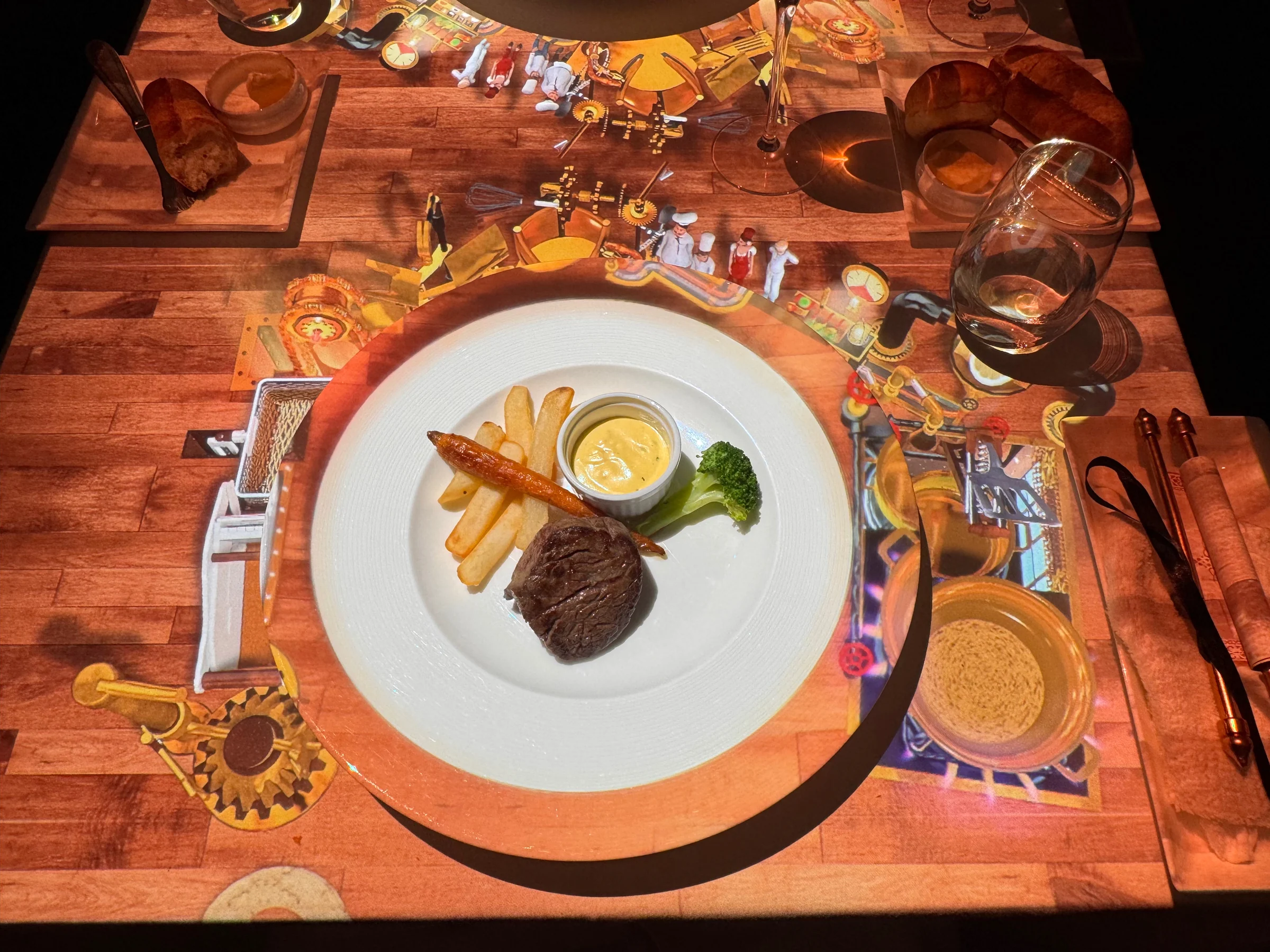 The meat main course.