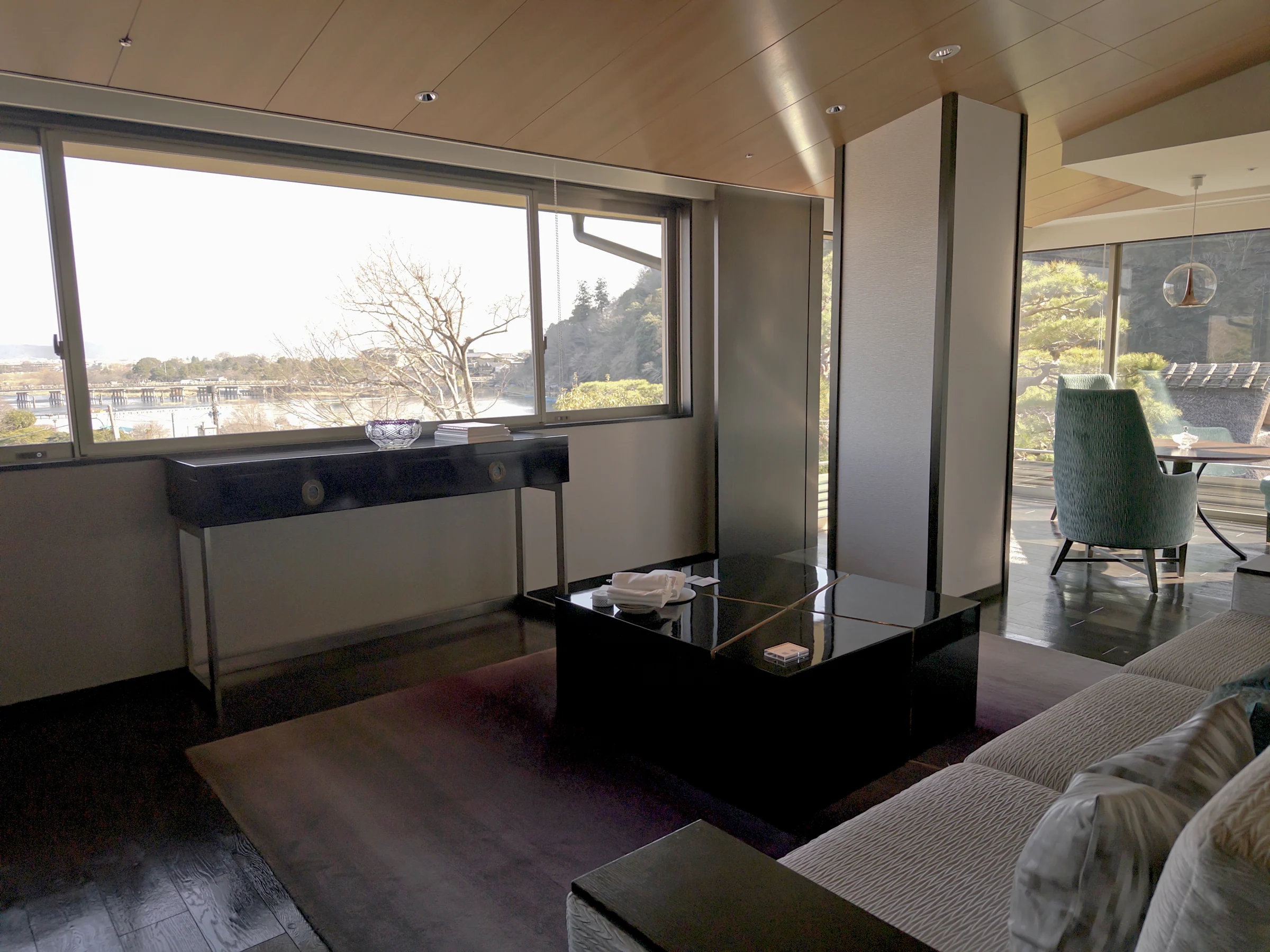 Arashiyama through the room’s windows