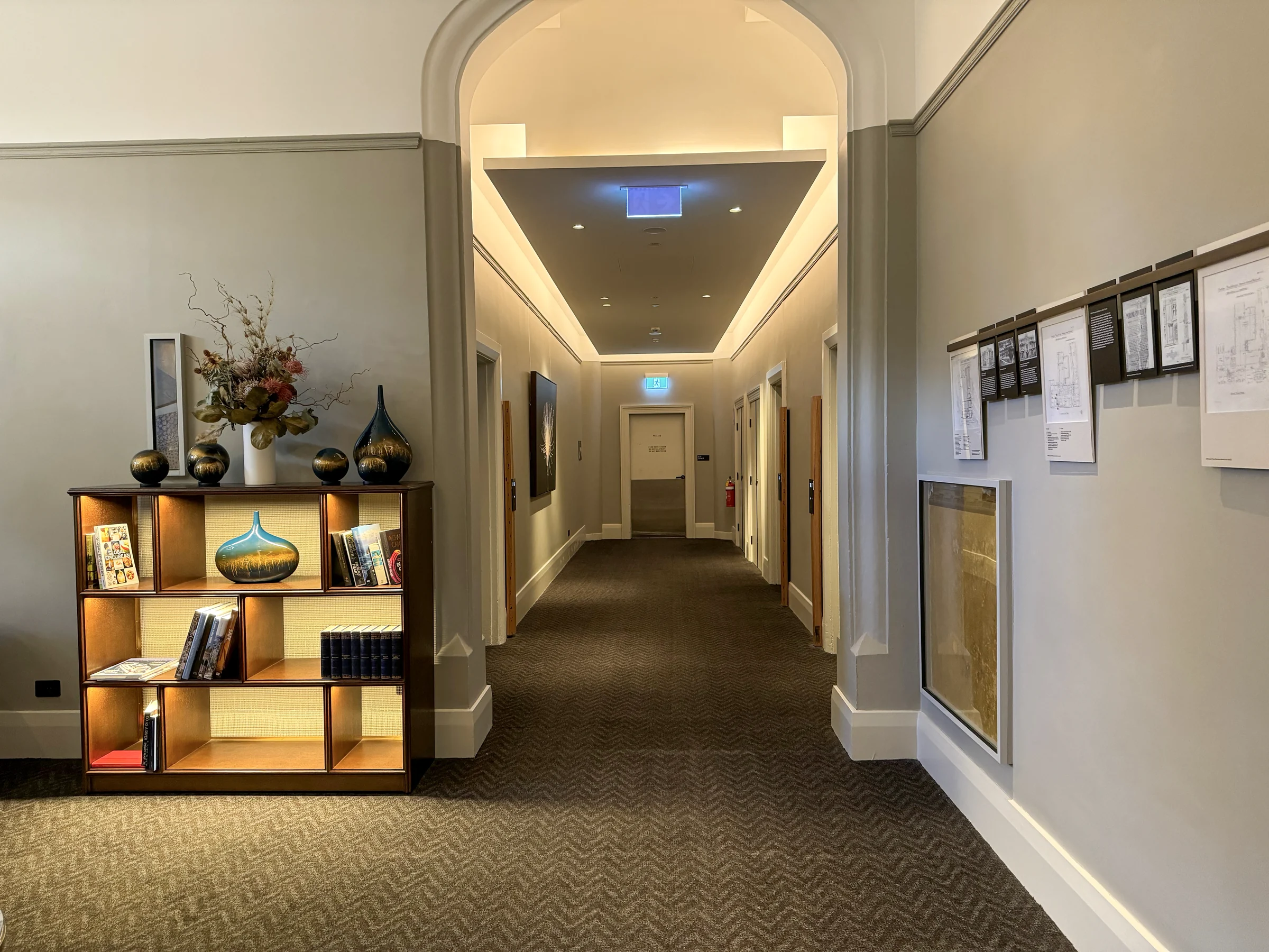 The entrance to the Heritage Suite.