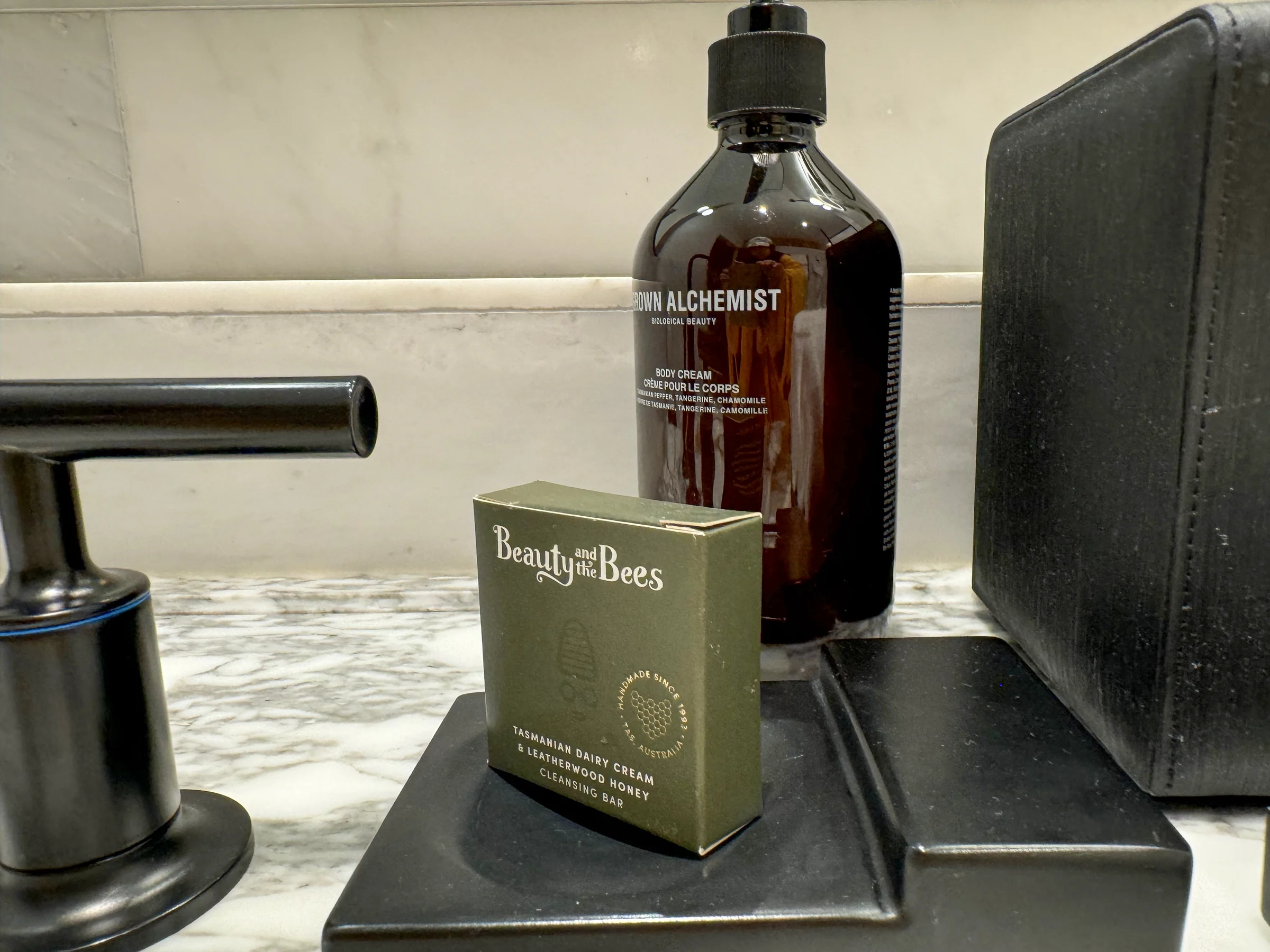 The hand wash and lotion were GROWN ALCHEMIST too.