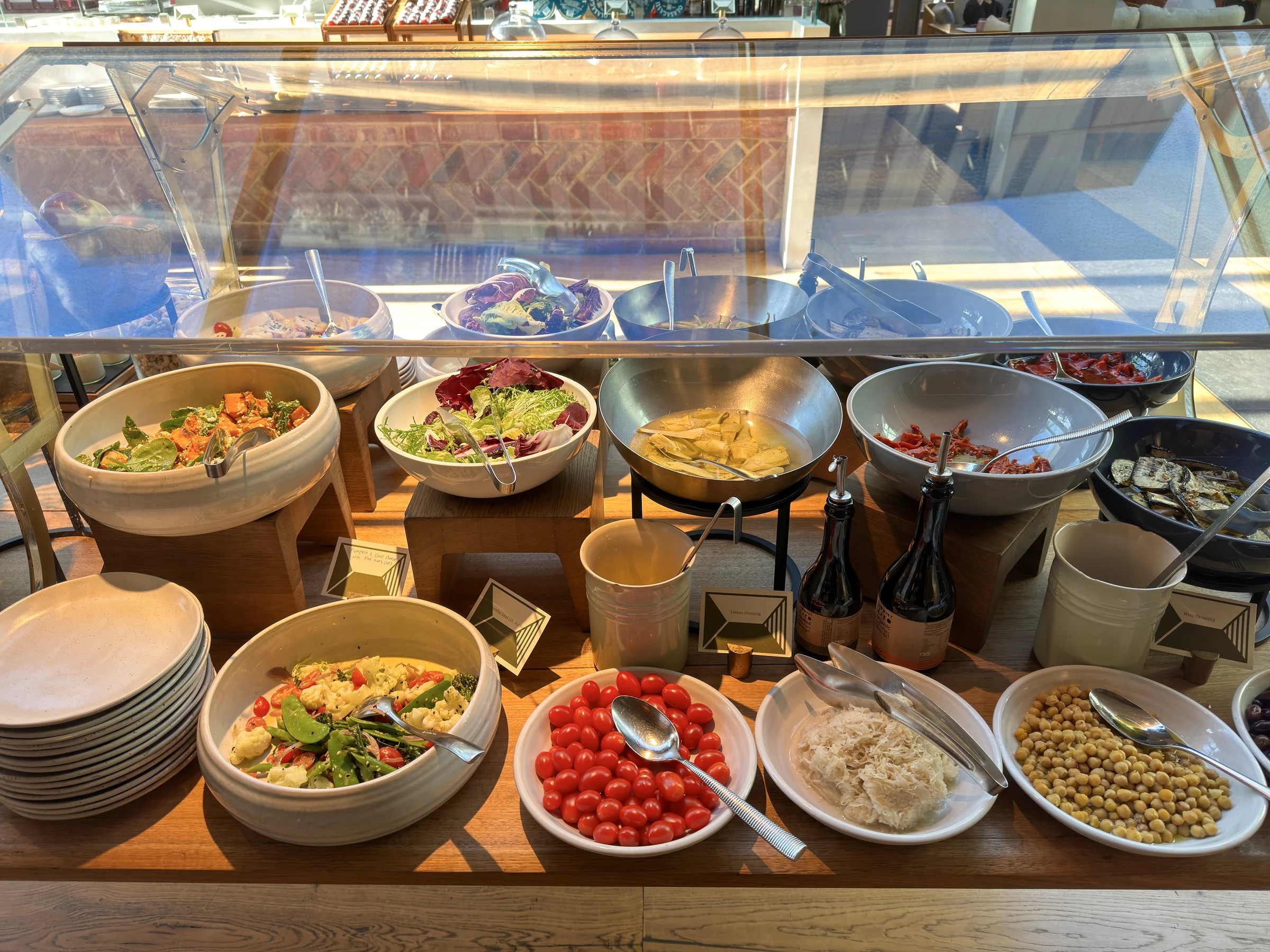 Plenty of vegetables and fruit.