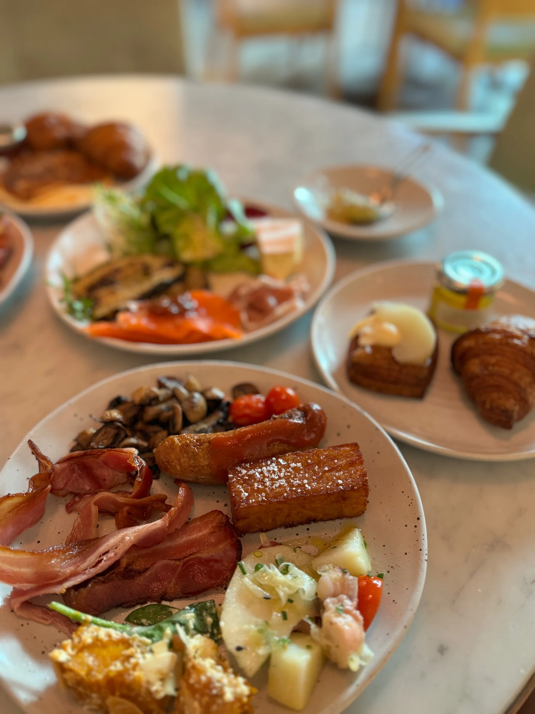 Choosing favourites for breakfast.