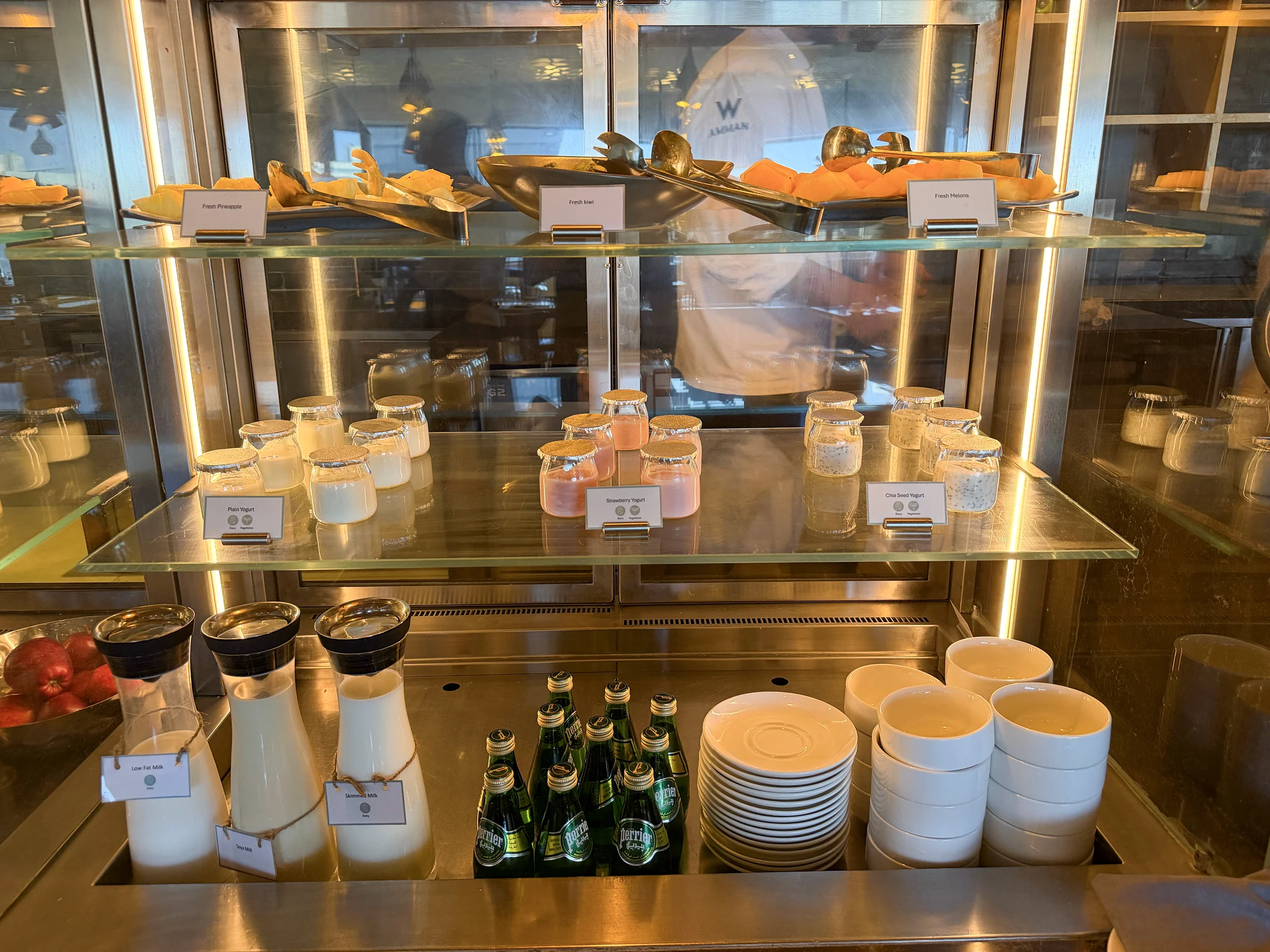 ジュースと飲み物のカウンター