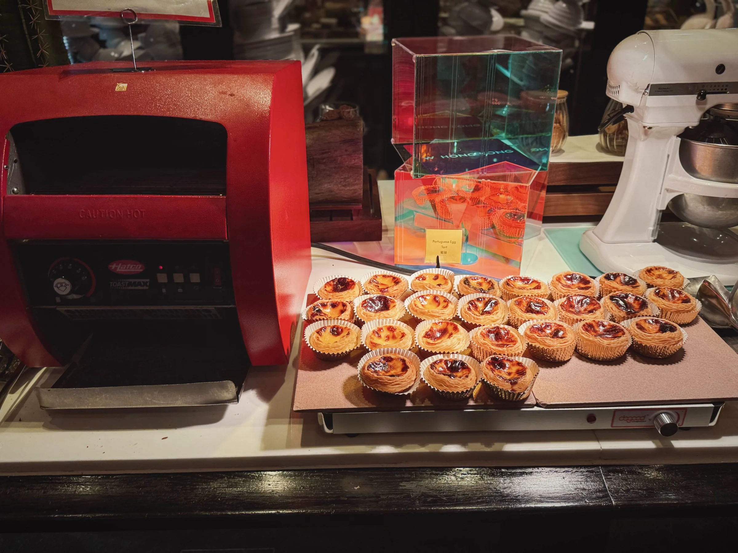 Egg tarts at breakfast.