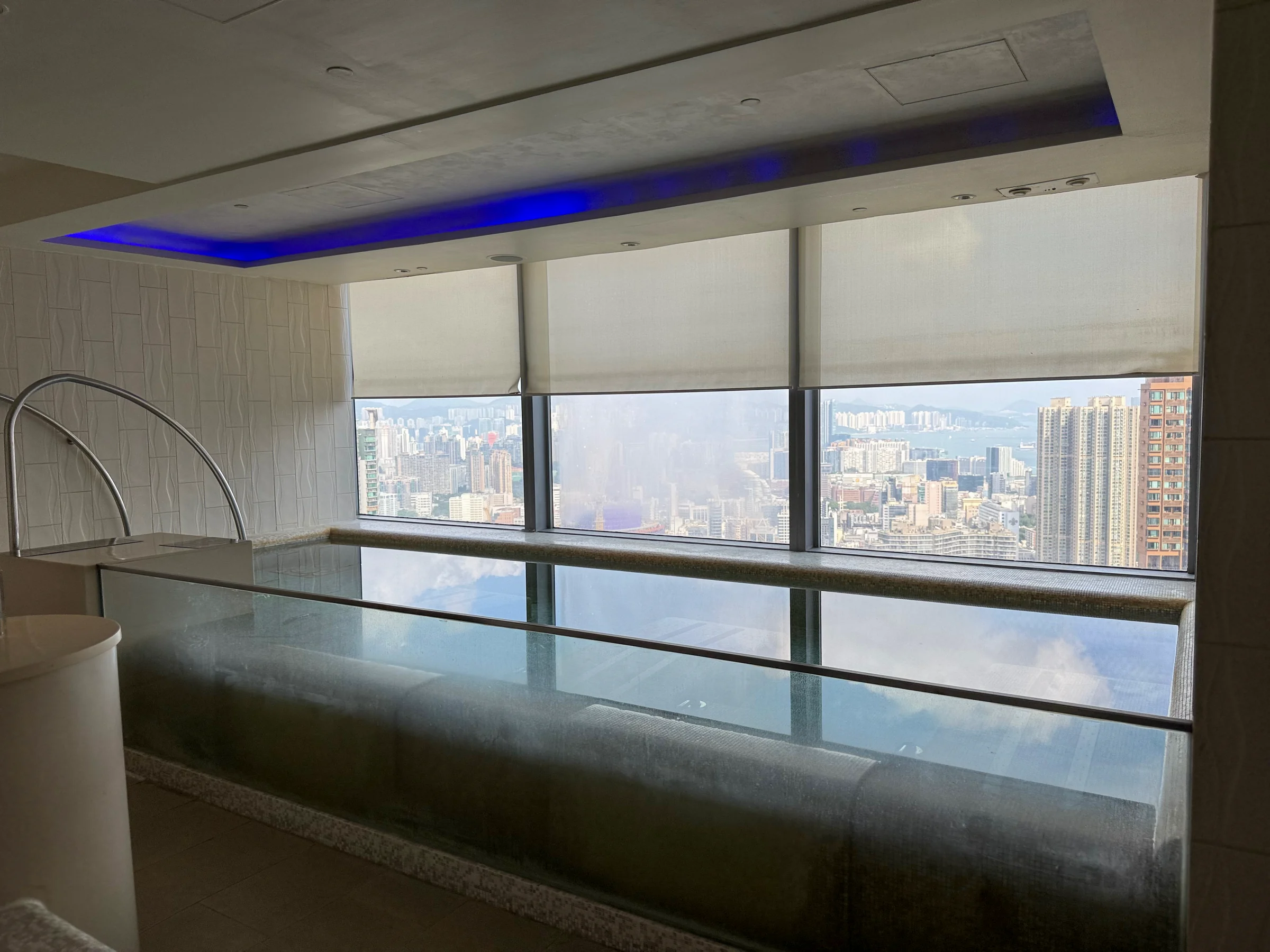 The spa's warm bathing area.
