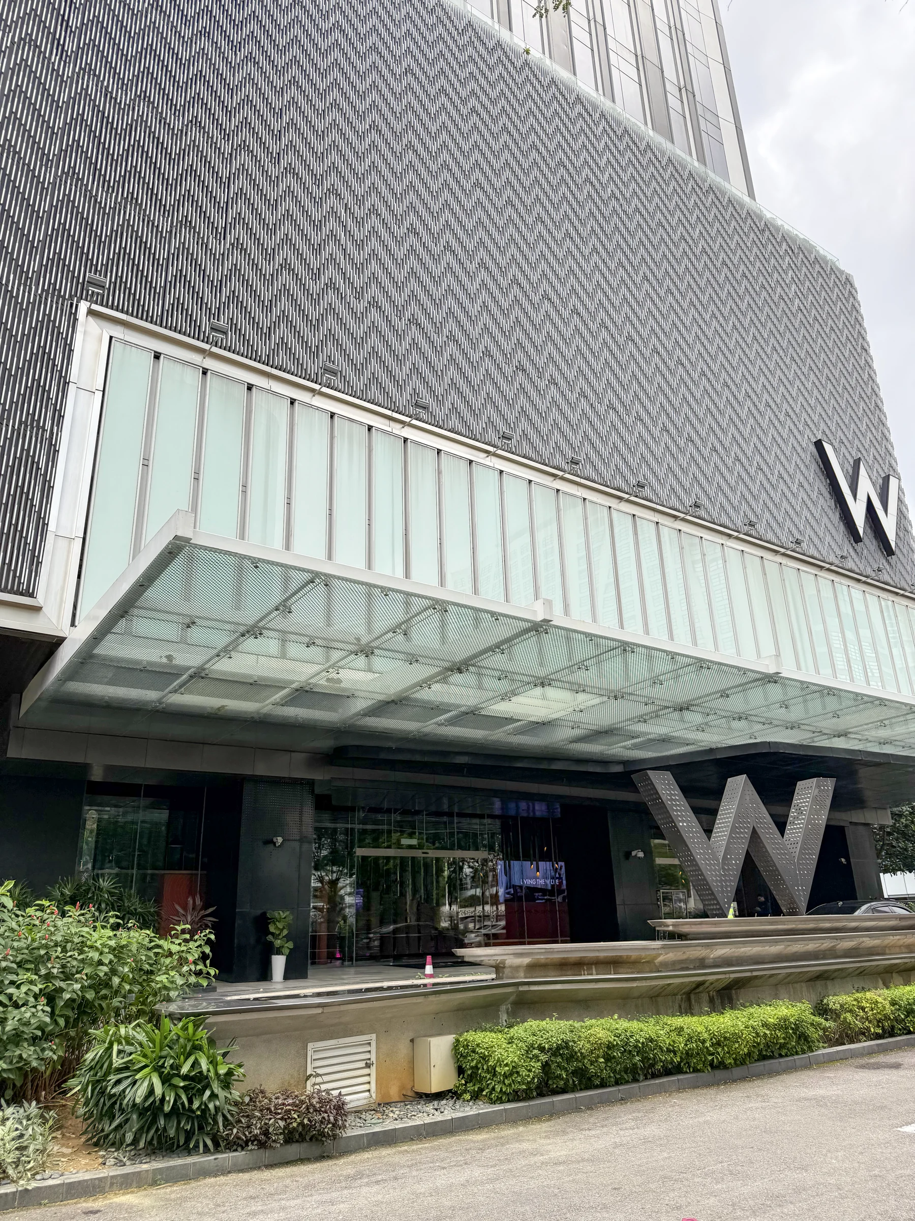The W Kuala Lumpur entrance.