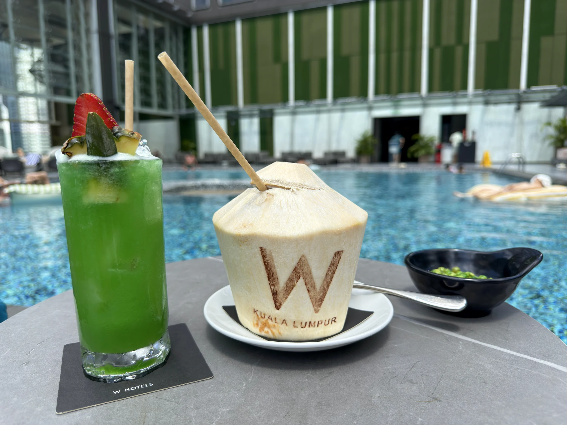 Cold, sweet coconut juice.