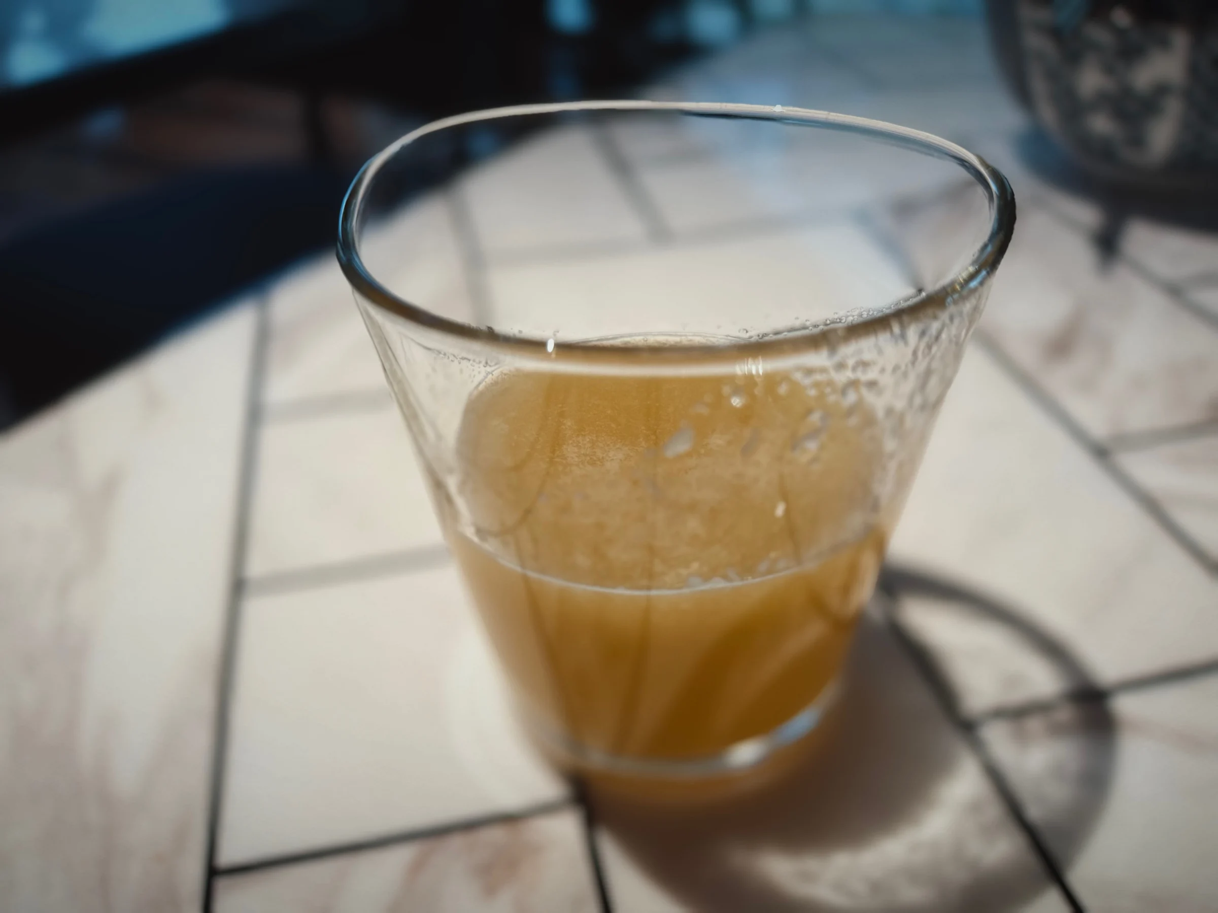 Melon juice at breakfast