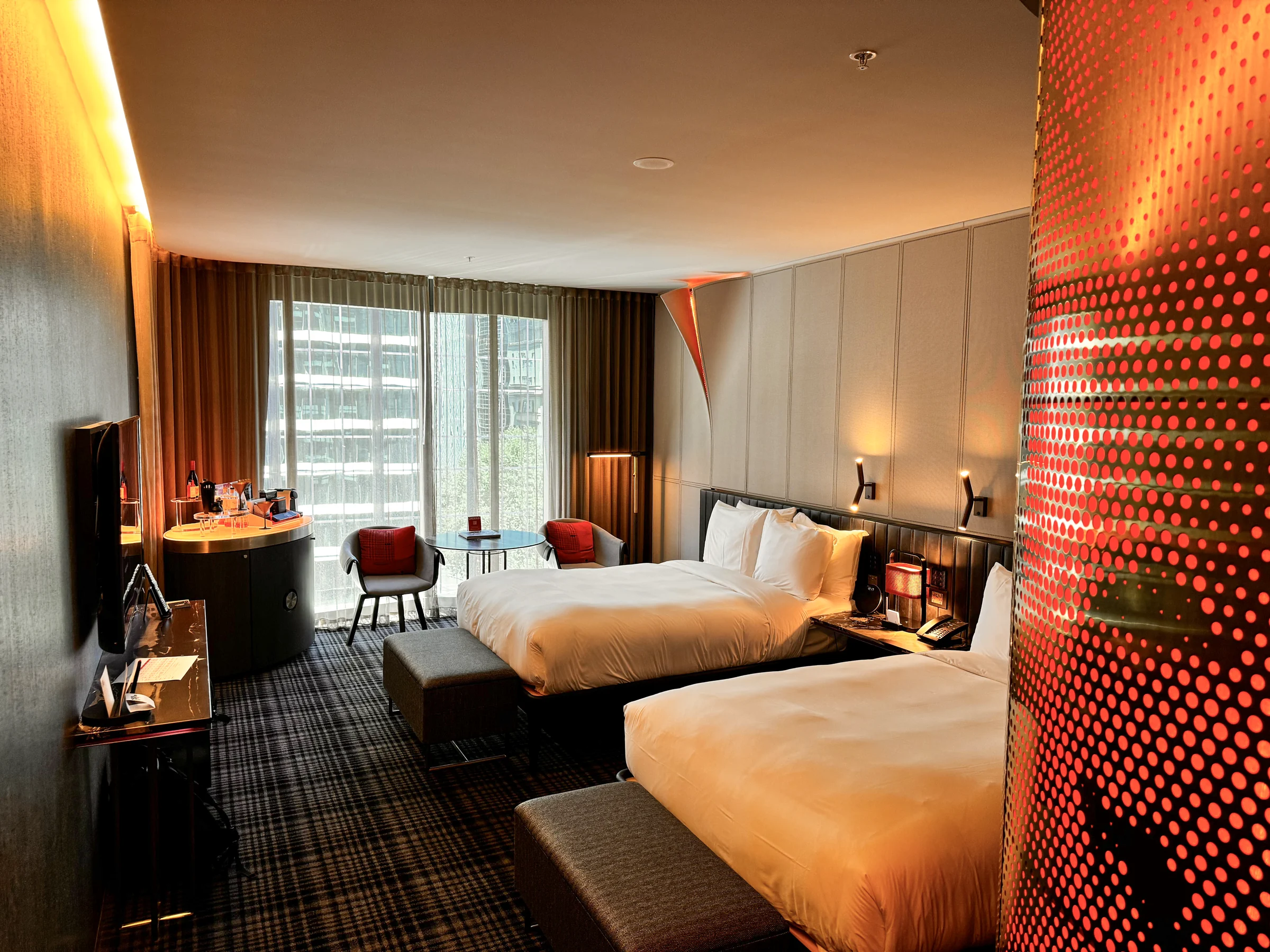 Two double beds in the Fabulous Room.