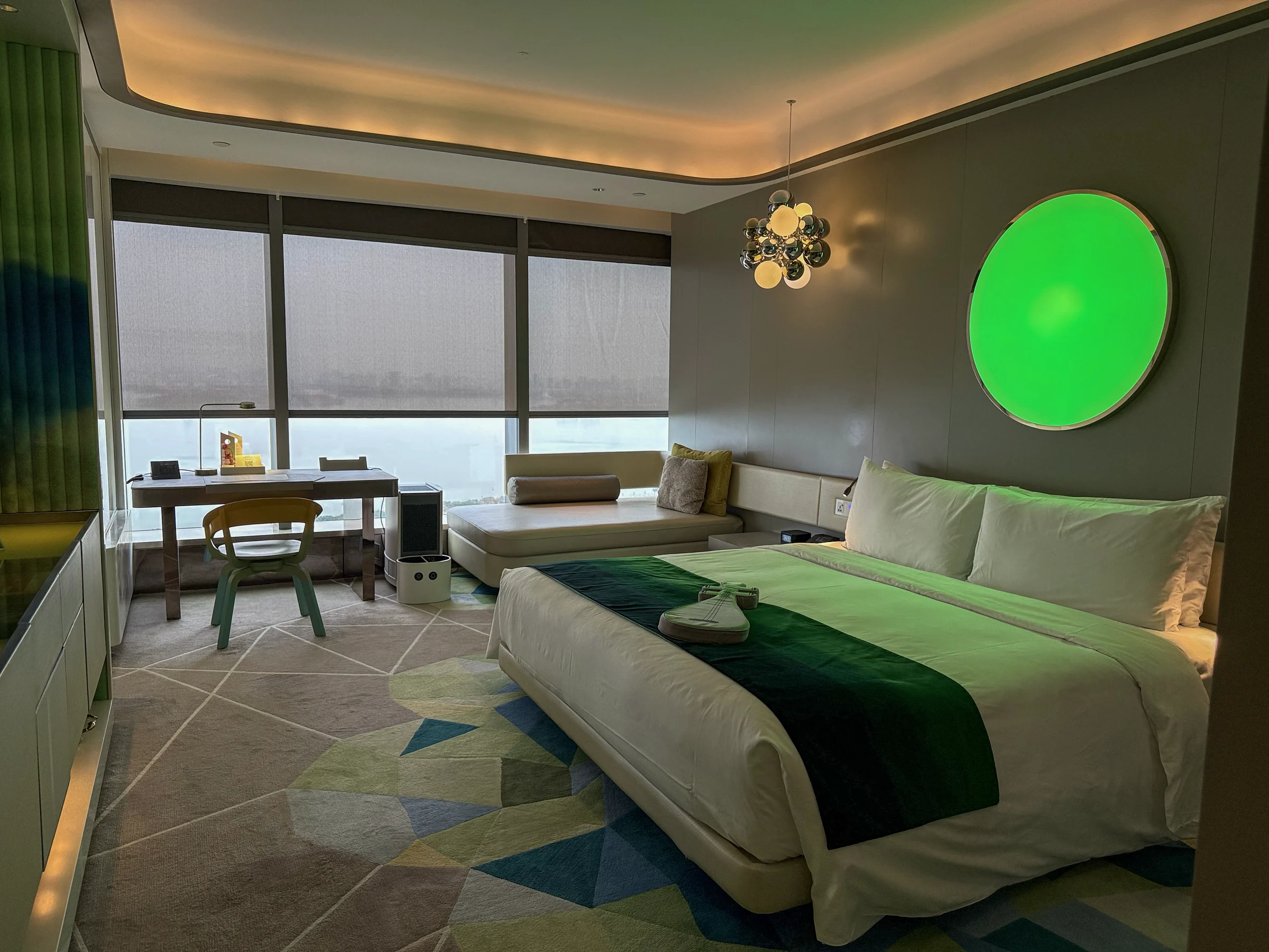 W Suzhou's Fabulous Room with green accents