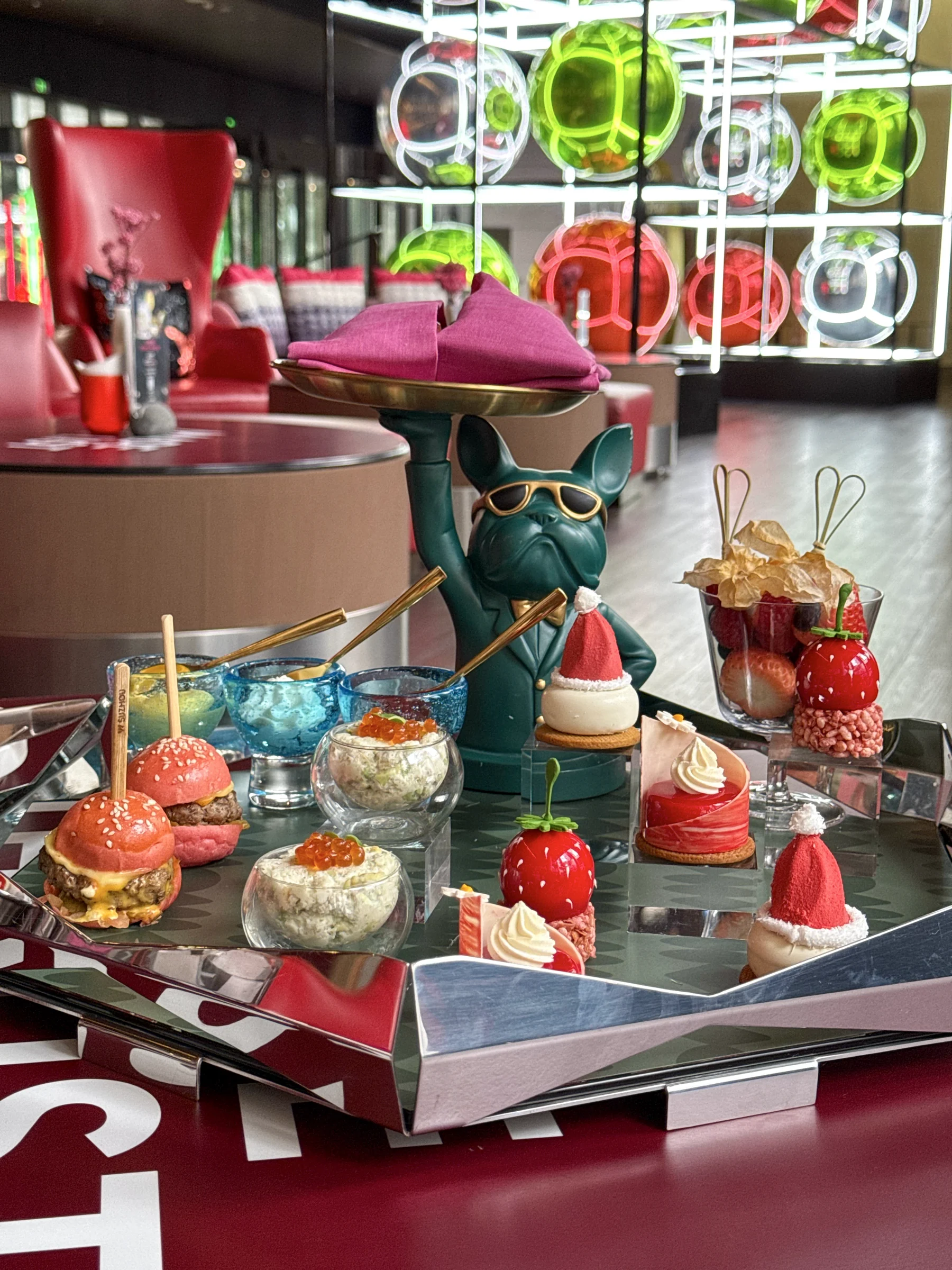 Afternoon tea with plenty of berries.