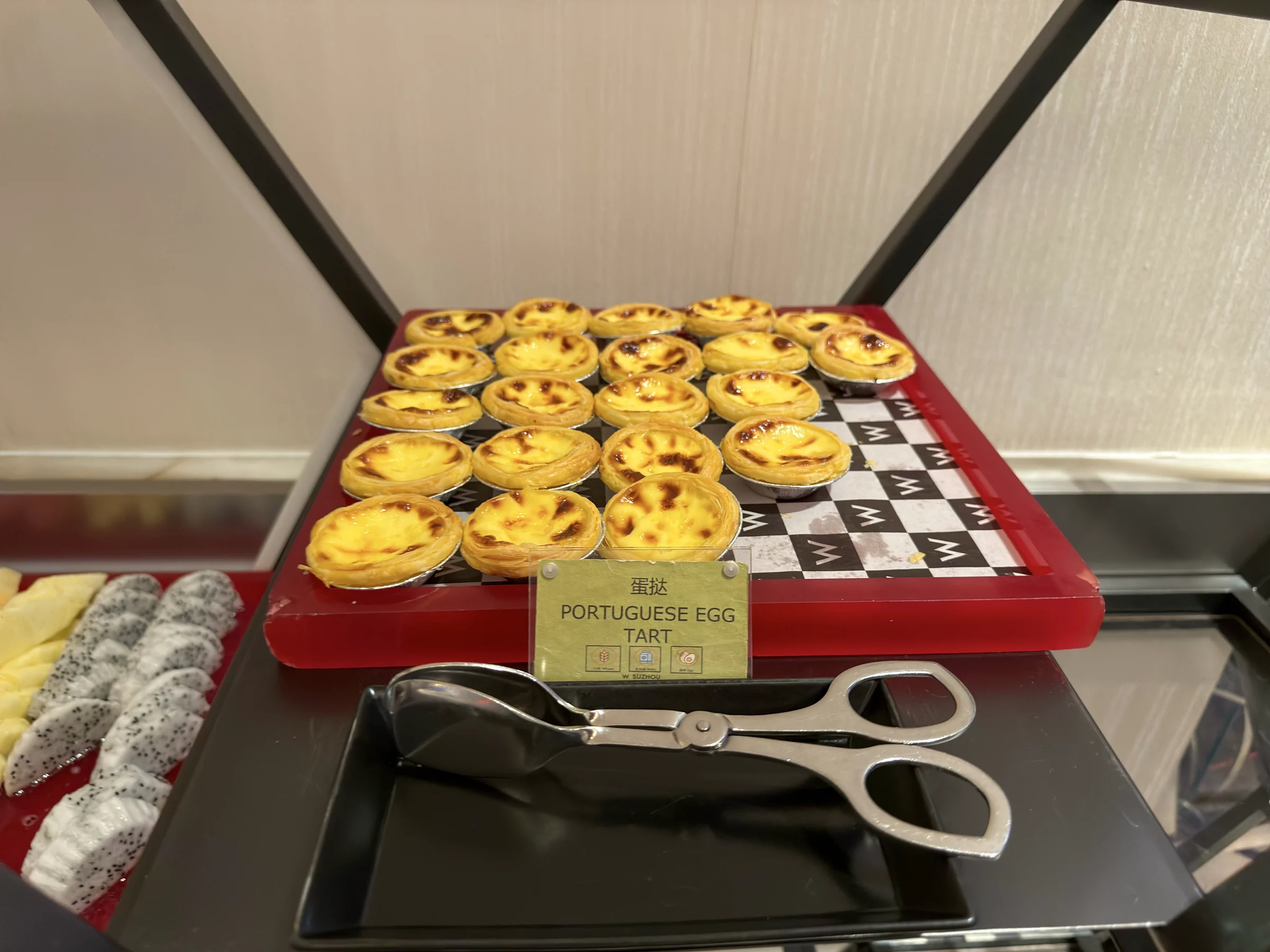 Egg tarts at happy hour.