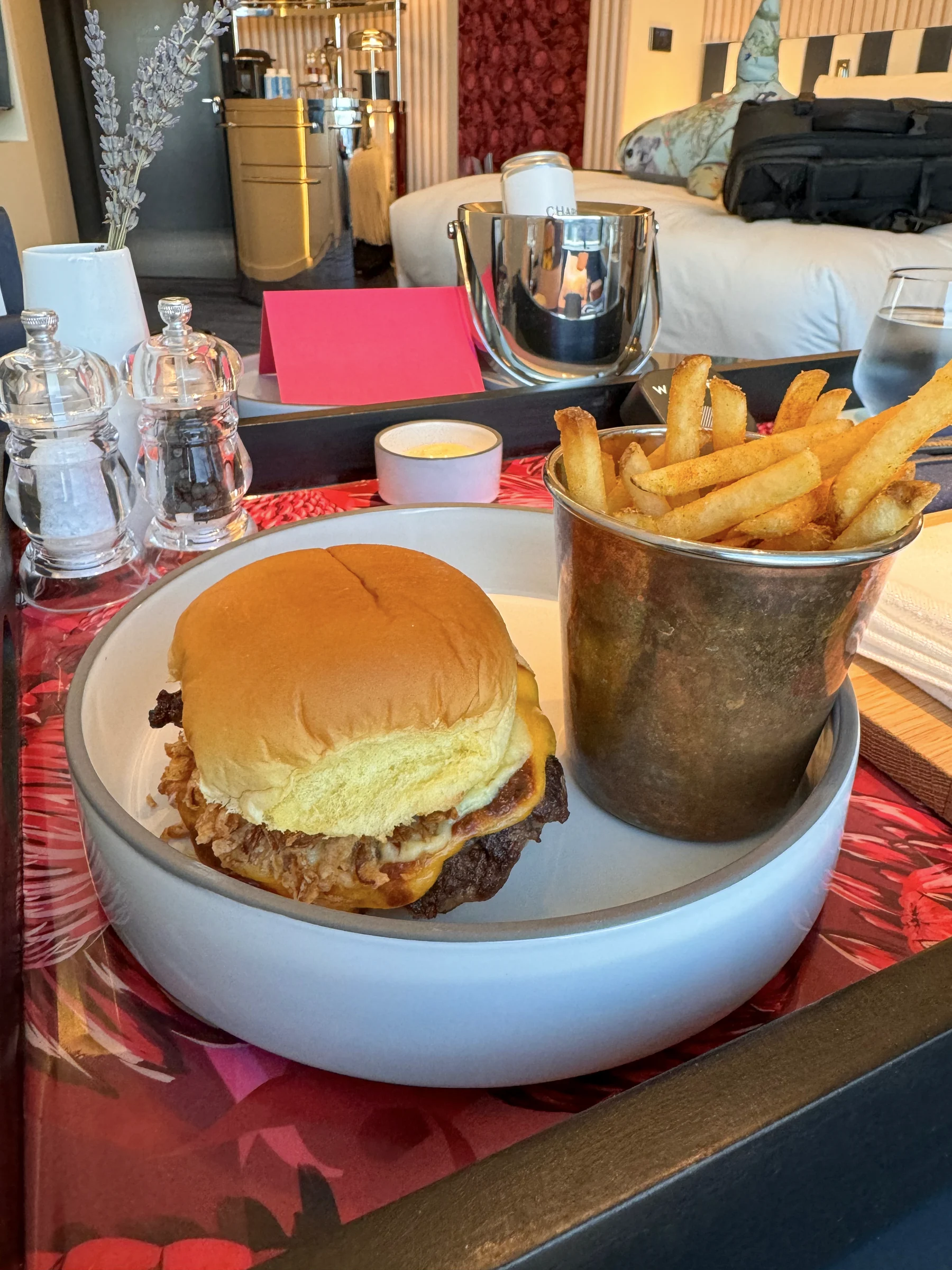My first meal in Sydney: a wagyu burger.