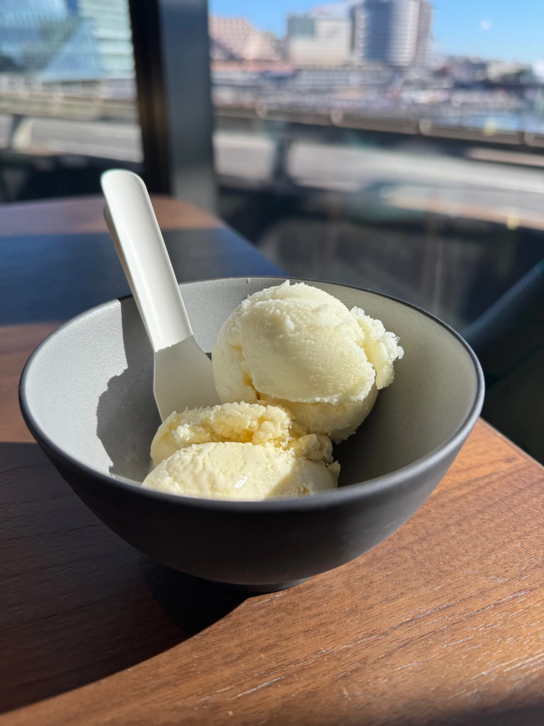 Ice cream to finish breakfast.