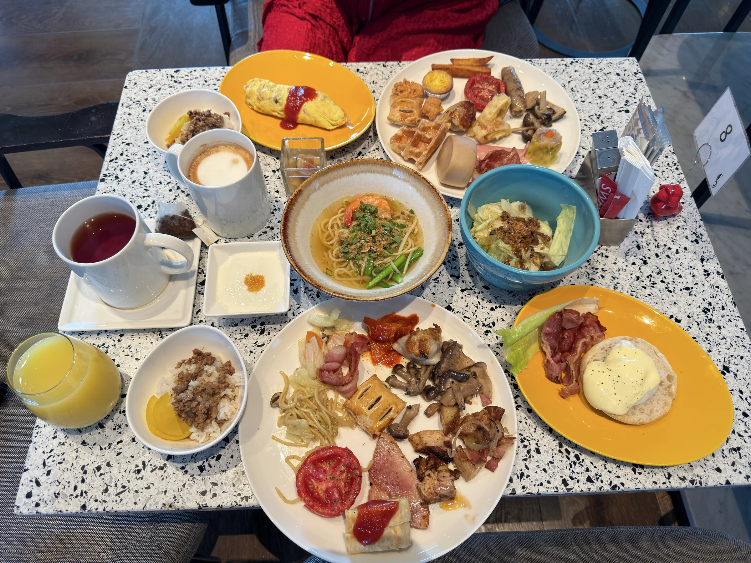 この日の朝食。