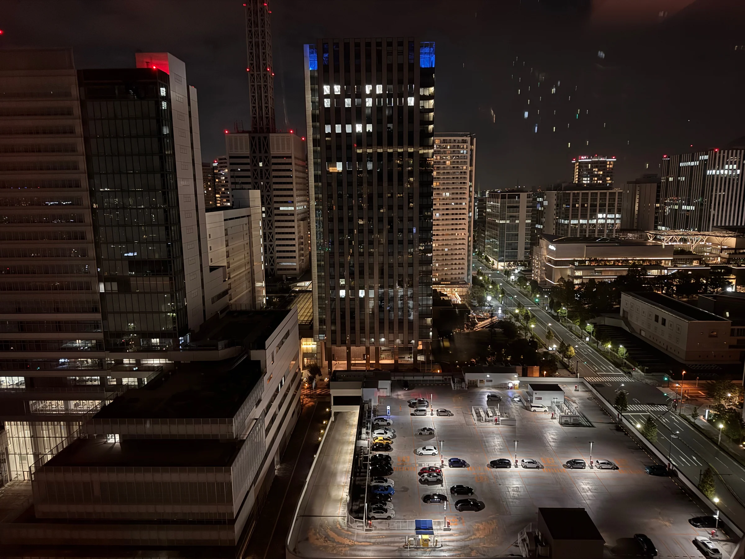 Yokohama at night from the room