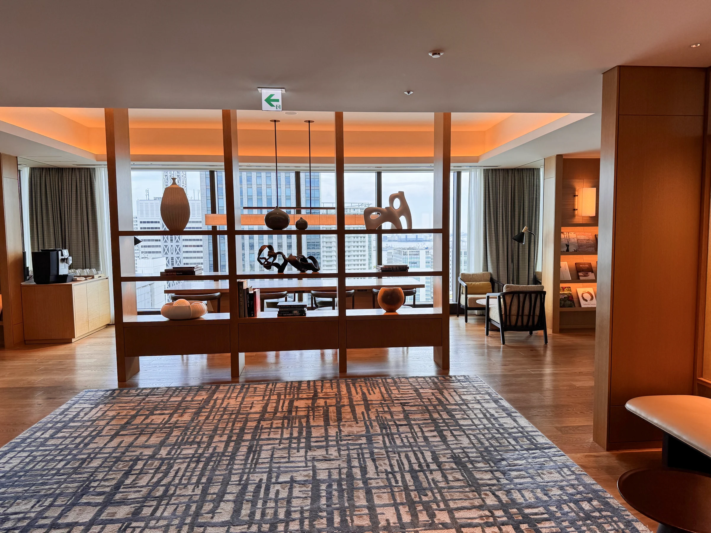 The club lounge where I checked in